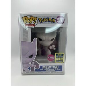 Funko POP! Pokemon: Mewtwo #581 Flocked 2020 Summer Convention Exclusive New